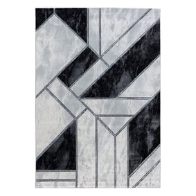 Modern vloerkleed - Marble Design Grijs/Zilver - product