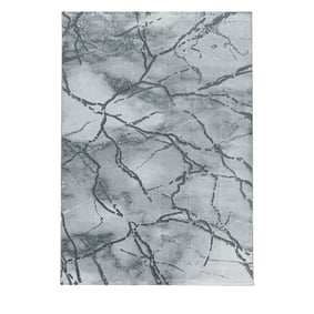 Modern vloerkleed - Marble Branch Grijs/Zilver - product