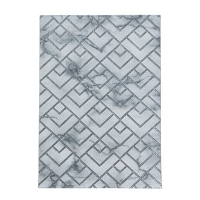 Modern vloerkleed - Marble Pattern Grijs/Zilver - product