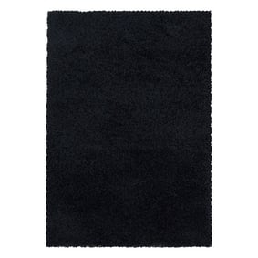 Hoogpolig vloerkleed - Softy Zwart - product