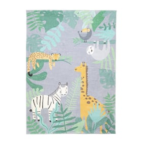 Kindervloerkleed - Jungle Giraffe Multicolor - product