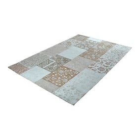 Patchwork vloerkleed - Delany Turquoise - product