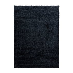 Hoogpolig vloerkleed - Blushy Zwart/Gemêleerd - product