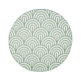 Rond buitenkleed - Summer Arch Groen - product