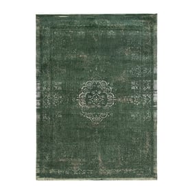 Vintage vloerkleed - Fading World Medaillon Groen 9146 - product