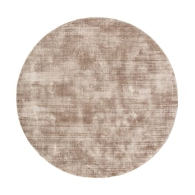 Rond viscose vloerkleed - Pearl Taupe - product