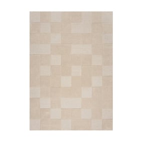 Modern vloerkleed - Mozo Checkerboard Beige - product