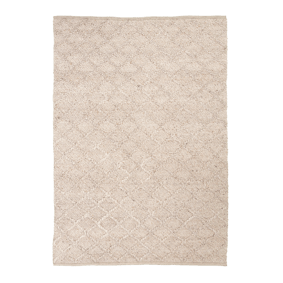 Wol gevlochten vloerkleed - Knit Beige - product