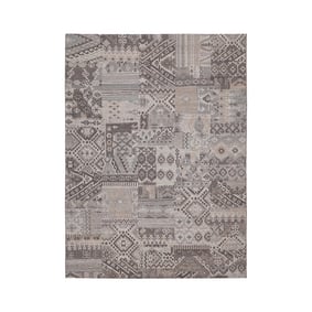 Wollen patchwork vloerkleed - Olympus 9000 Grijs - product