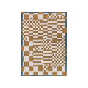 Retro vloerkleed - Chess Honey 9338 - product