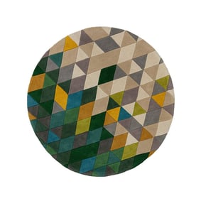 Rond Modern vloerkleed - Illo Prism Multicolor - product