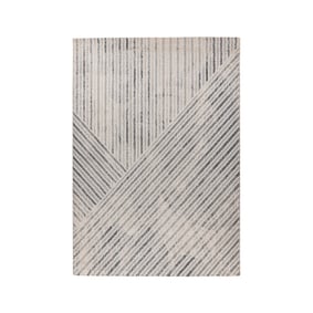 Geometrisch vloerkleed - Rhombo Stripes 125 Beige/Grijs  - product