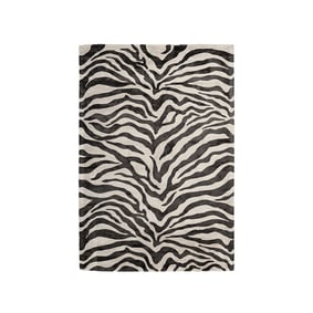 Modern vloerkleed - Sinan Zebra 125 Zwart/Wit  - product