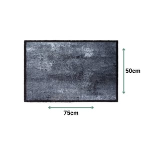 Wasbare deurmat - Cobalt Concrete - 50x75cm - product