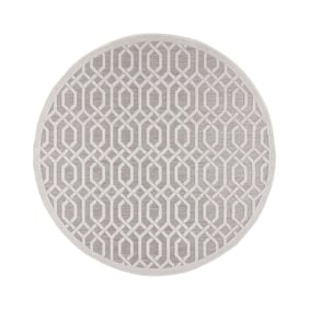 Rond buitenkleed - Piatto Mataro Creme/Wit - product
