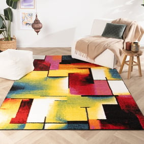 Modern vloerkleed - Enya Tiles Multicolor