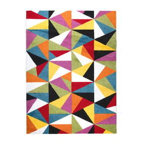 Modern vloerkleed - Enya Triangle Multicolor - product