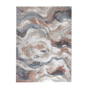 Abstract vloerkleed - Xavier Wave Grijs/Multicolor - product