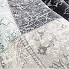 Vintage vloerkleed - Patchwork Grijs/Blauw