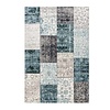Vintage vloerkleed - Patchwork Grijs/Blauw