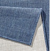 Buitenkleed - Twin Solid Blauw/Creme