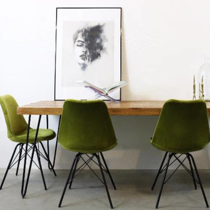 Stoel Velvet - Groen - 4