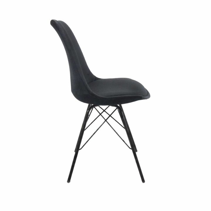 Stoel Velvet - Zwart - 2