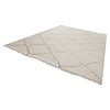Hoogpolig vloerkleed - Allure Stripe creme/roze