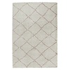 Hoogpolig vloerkleed - Allure Stripe creme/roze