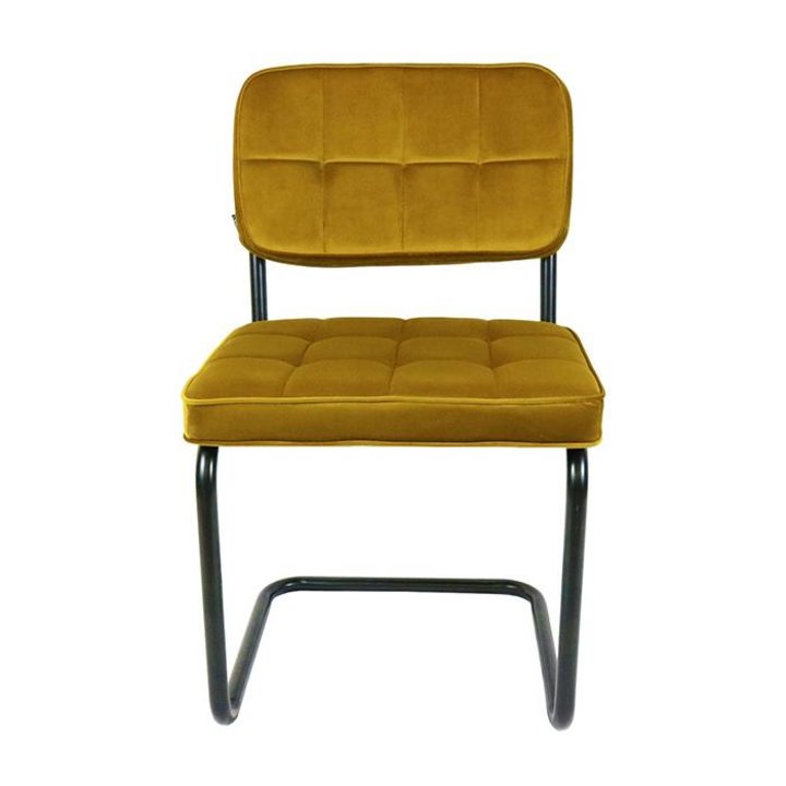 Stoel Velvet - Ivy Goud/Okergeel - 2