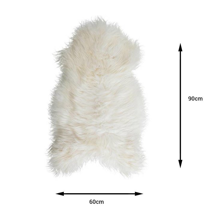 Wit Schapenvacht 90cm - Vloerkleed - 2