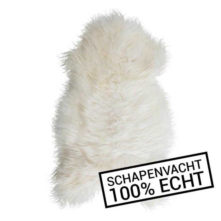 Wit Schapenvacht 90cm - Vloerkleed - 1