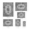Vintage vloerkleed - Patchwork Donkergrijs 