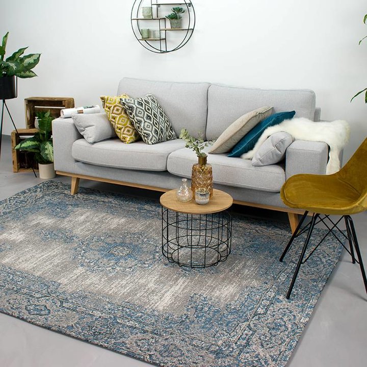 Vintage vloerkleed - Dreams Grijs/Blauw - 6