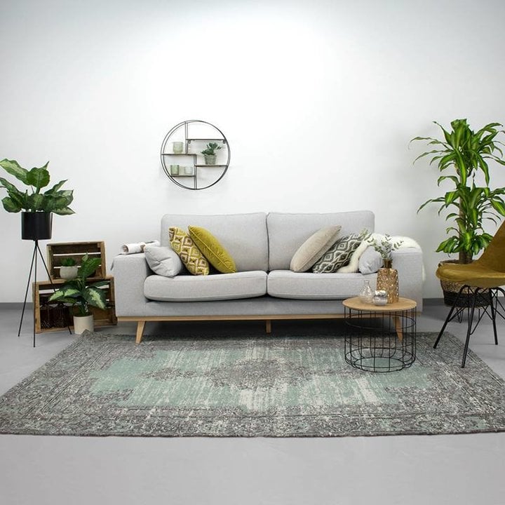 Vintage vloerkleed - Dreams Groen/Grijs - 4