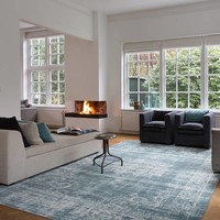 Vintage vloerkleed - Classic Lichtblauw