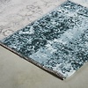 Vintage vloerkleed - Patchwork Grijs/Blauw