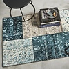 Vintage vloerkleed - Patchwork Grijs/Blauw