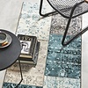 Vintage vloerkleed - Patchwork Grijs/Blauw