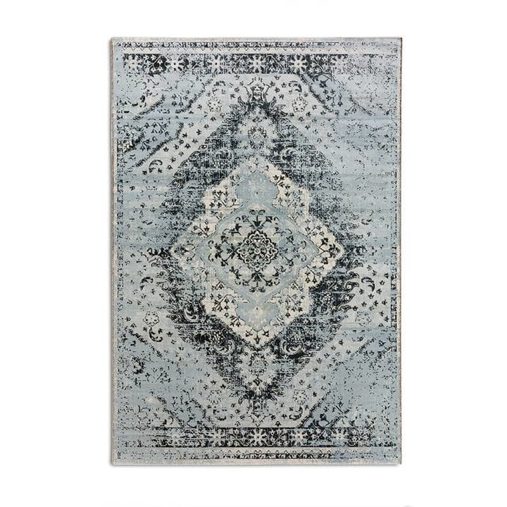 Vintage vloerkleed - Aqua blauw/lichtblauw - 1