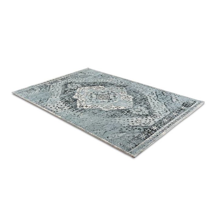 Vintage vloerkleed - Aqua blauw/lichtblauw - 3