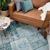 Rond patchwork vloerkleed - Dreams Mint - thumbnail 2