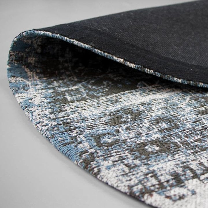 Rond patchwork vloerkleed - Dreams Grijs/Blauw - 3