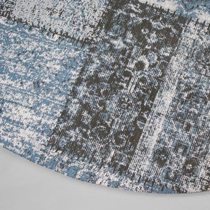 Rond patchwork vloerkleed - Dreams Grijs/Blauw - 4