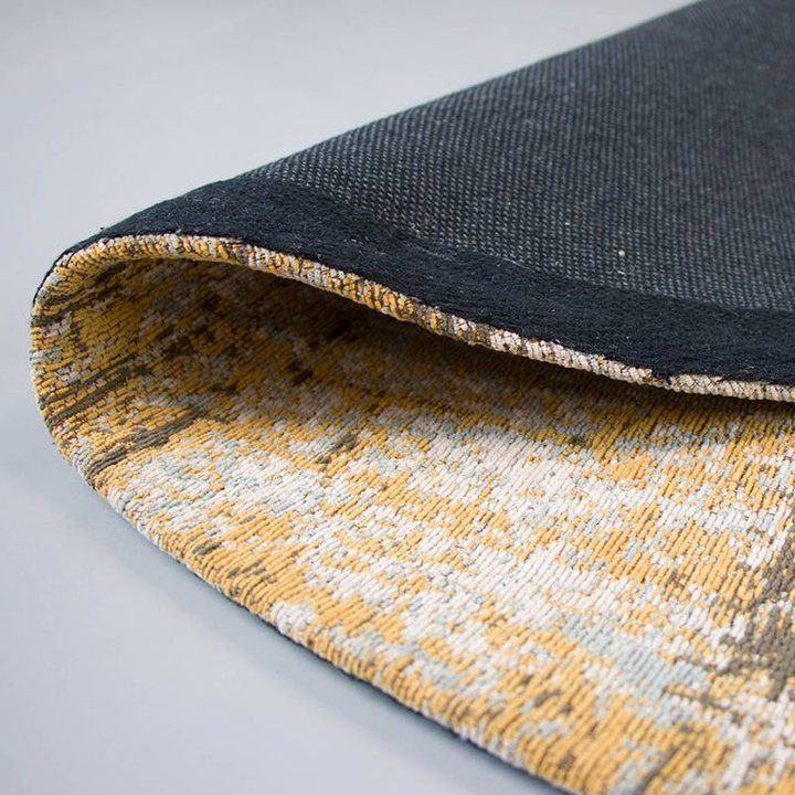 Rond patchwork vloerkleed - Dreams Okergeel - 3