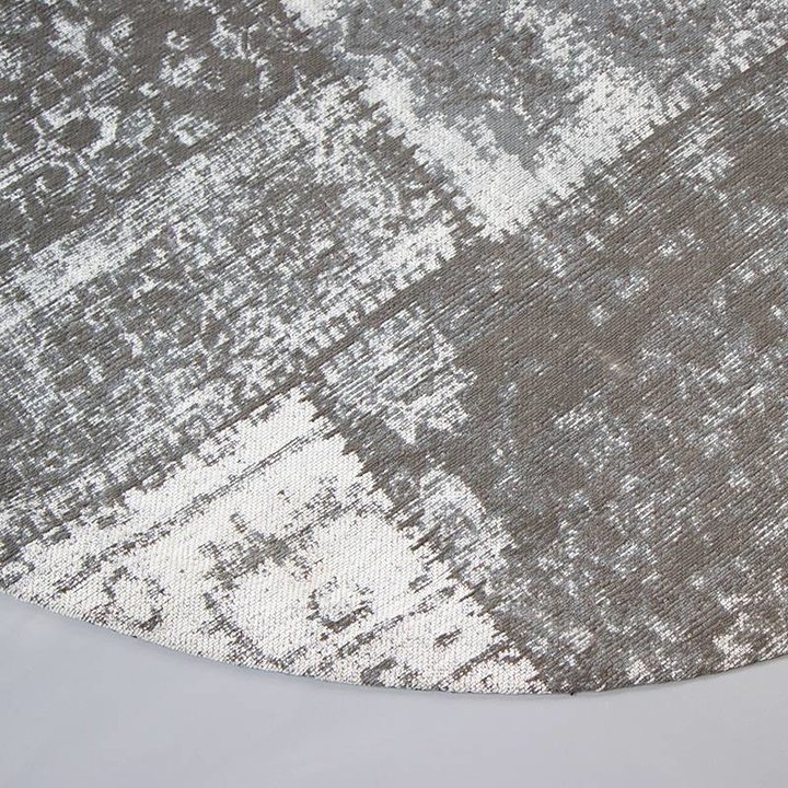 Rond patchwork vloerkleed - Dreams Grijs - 4