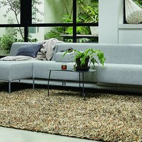 Hoogpolig vloerkleed - Spring Lichtbruin 59101