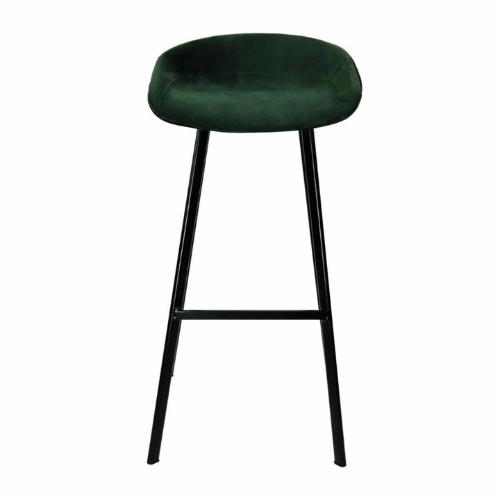 Velvet barkruk - Groen - 1