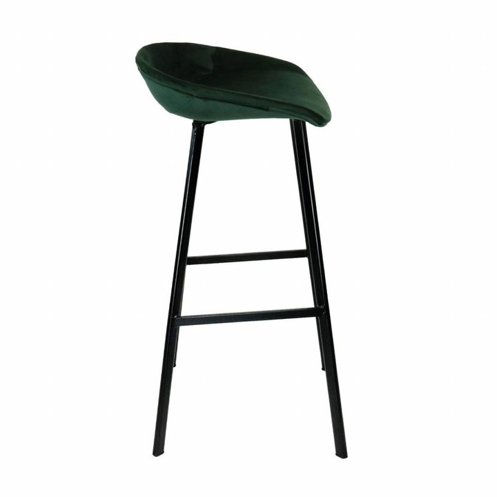 Velvet barkruk - Groen - 2