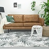 Botanical vloerkleed - Palmier Leaves Grey - thumbnail